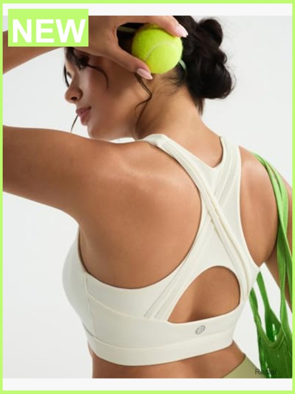 High Impact Sports Bra Racerback High Support Running Bra Workout Bra - Picture 3 of 7